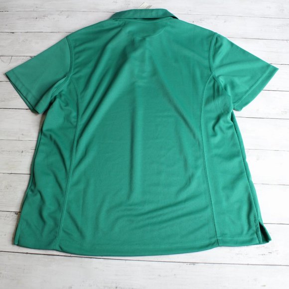 E Performance Women's Golf Polo Size L Green Knit Moisture Wick - Picture 5 of 5